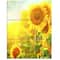 Designart - Bright Sunflowers Blooming on Field - Large Animal Canvas Art Print